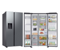 Lodówka Samsung RS70F65KETEO No Frost 178,4cm Szczotkowana Stal Dystrybutor Wody Kostkarka AI 640L